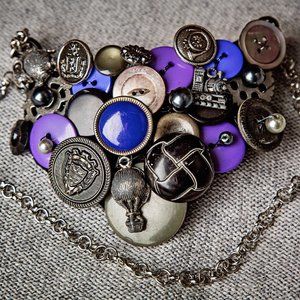 Vintage Purple Necklace